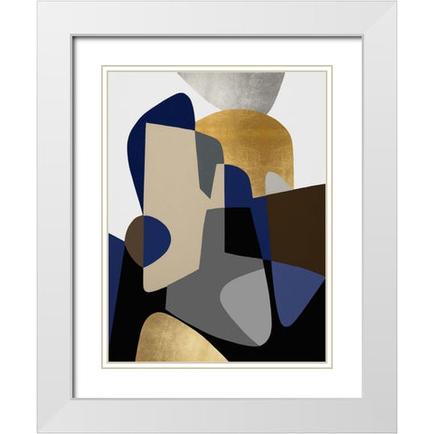 The Shape of Things II White Modern Wood Framed Art Print with Double Matting by Thompson, Justin