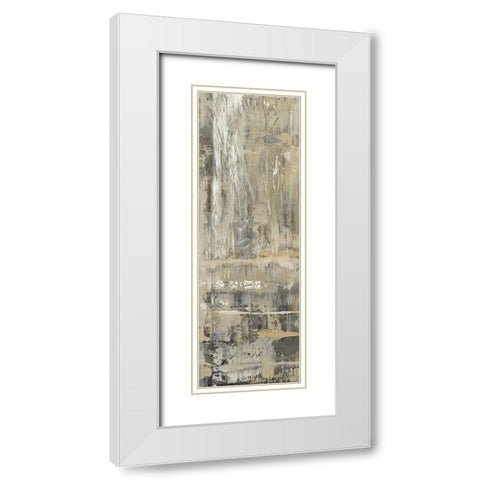 Dedicated Panel I White Modern Wood Framed Art Print with Double Matting by Turner, Justin