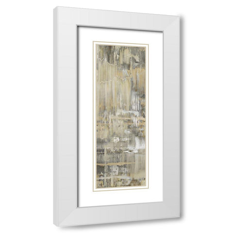 Dedicated Panel II White Modern Wood Framed Art Print with Double Matting by Turner, Justin