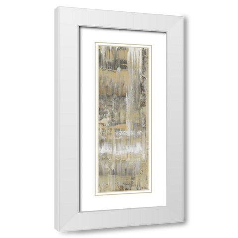 Dedicated Panel III White Modern Wood Framed Art Print with Double Matting by Turner, Justin