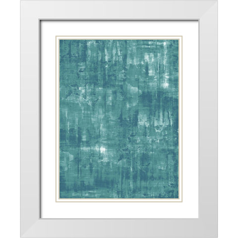 Aqua Impressions White Modern Wood Framed Art Print with Double Matting by Turner, Justin