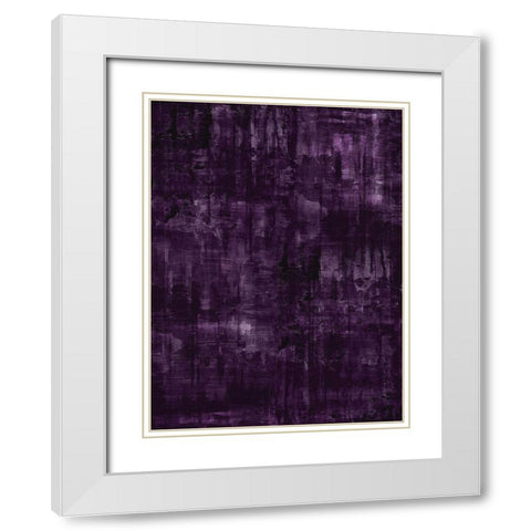 Midnight Amethyst White Modern Wood Framed Art Print with Double Matting by Turner, Justin