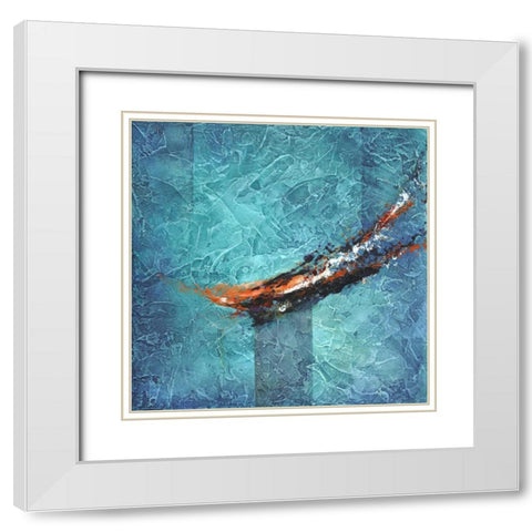 On the Cusp White Modern Wood Framed Art Print with Double Matting by Abbott, Kimberly