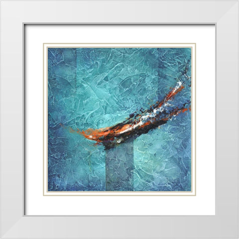 On the Cusp White Modern Wood Framed Art Print with Double Matting by Abbott, Kimberly