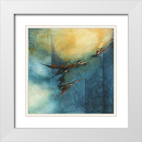 Artemis Moon White Modern Wood Framed Art Print with Double Matting by Abbott, Kimberly