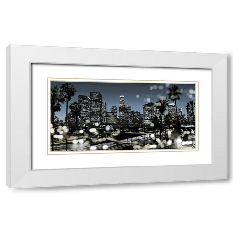 L.A. Nights II White Modern Wood Framed Art Print with Double Matting by Carrigan, Kate