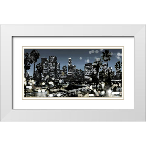 L.A. Nights II White Modern Wood Framed Art Print with Double Matting by Carrigan, Kate