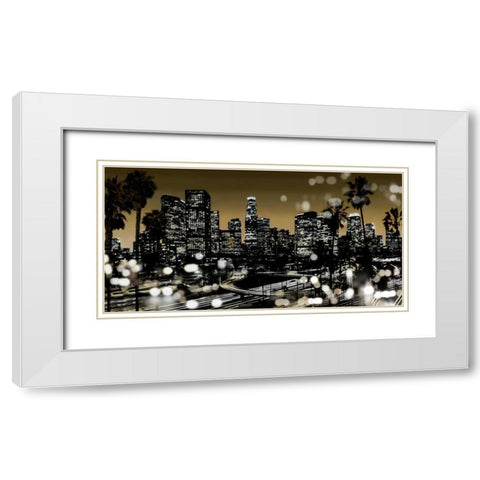 L.A. Nights I White Modern Wood Framed Art Print with Double Matting by Carrigan, Kate