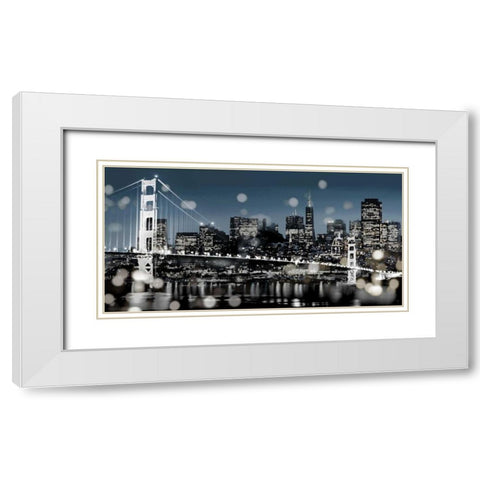 The City-San Francisco White Modern Wood Framed Art Print with Double Matting by Carrigan, Kate
