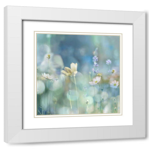 Morning Meadow II White Modern Wood Framed Art Print with Double Matting by Carrigan, Kate