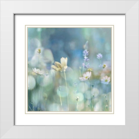 Morning Meadow II White Modern Wood Framed Art Print with Double Matting by Carrigan, Kate