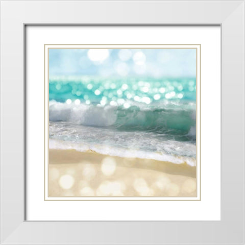 Ocean Reflections II White Modern Wood Framed Art Print with Double Matting by Carrigan, Kate