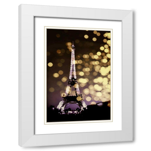 Icon-Paris White Modern Wood Framed Art Print with Double Matting by Carrigan, Kate
