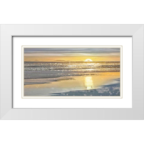 That Sunset Moment White Modern Wood Framed Art Print with Double Matting by Carrigan, Kate