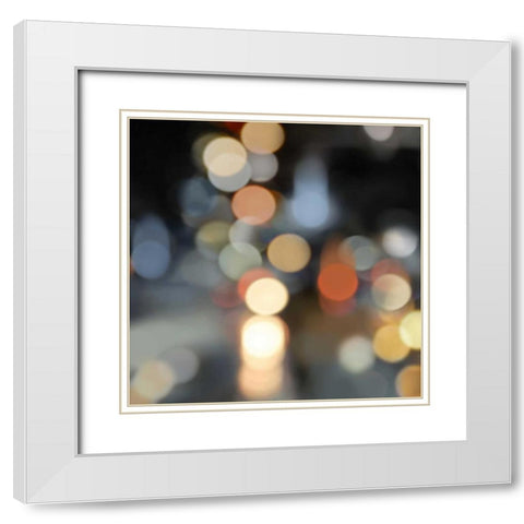City Lights II White Modern Wood Framed Art Print with Double Matting by Carrigan, Kate