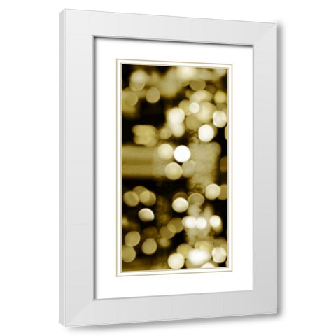 Golden Reflections Triptych I White Modern Wood Framed Art Print with Double Matting by Carrigan, Kate