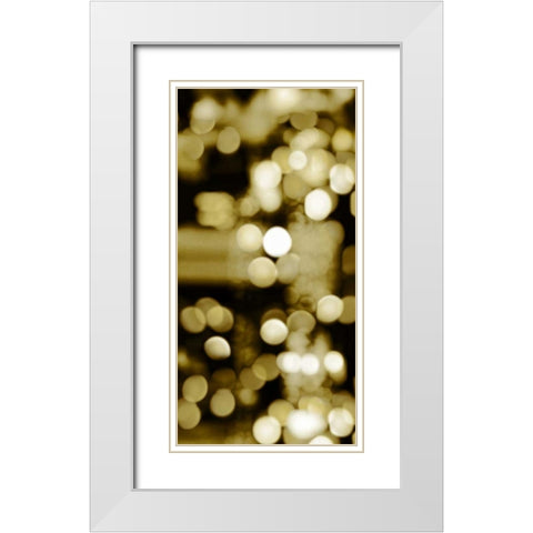 Golden Reflections Triptych I White Modern Wood Framed Art Print with Double Matting by Carrigan, Kate