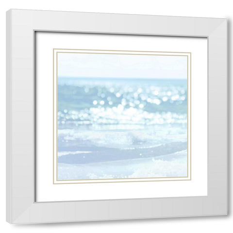 Serene Reflection I White Modern Wood Framed Art Print with Double Matting by Carrigan, Kate