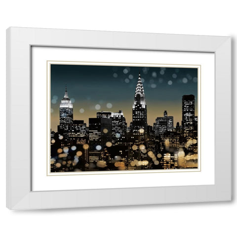 New York I White Modern Wood Framed Art Print with Double Matting by Carrigan, Kate