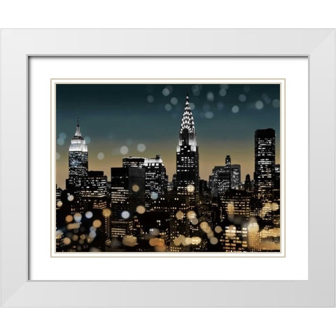New York I White Modern Wood Framed Art Print with Double Matting by Carrigan, Kate