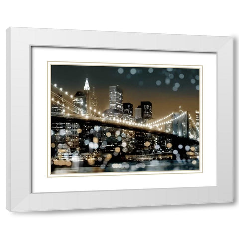New York II White Modern Wood Framed Art Print with Double Matting by Carrigan, Kate