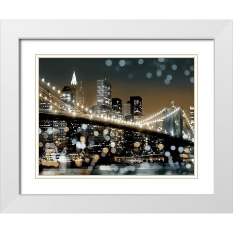 New York II White Modern Wood Framed Art Print with Double Matting by Carrigan, Kate