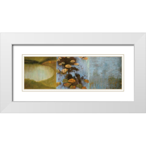 Peaceful Places I White Modern Wood Framed Art Print with Double Matting by Douglas, Kelly