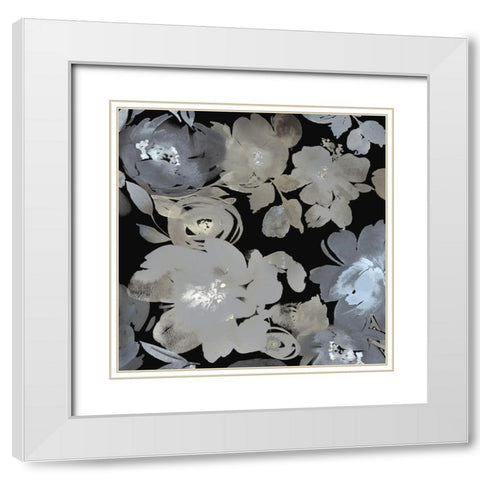 Springtime at Night I White Modern Wood Framed Art Print with Double Matting by Morris, Kelsey