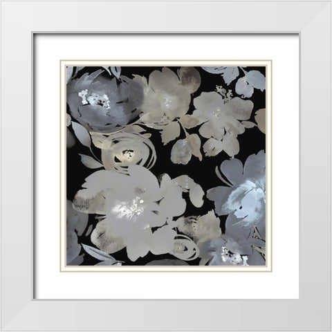Springtime at Night I White Modern Wood Framed Art Print with Double Matting by Morris, Kelsey