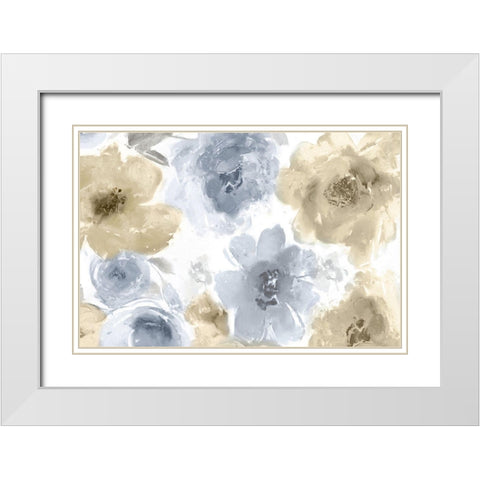Springtime Fresh Bloom III White Modern Wood Framed Art Print with Double Matting by Morris, Kelsey