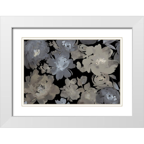 Springtime Midnight White Modern Wood Framed Art Print with Double Matting by Morris, Kelsey