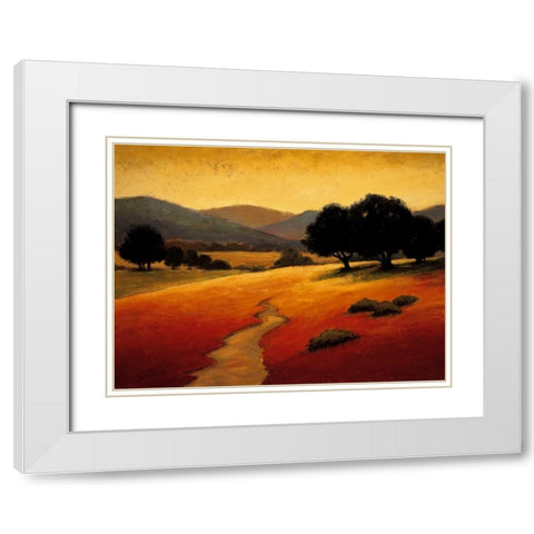 Santa Ynez I White Modern Wood Framed Art Print with Double Matting by Harris, Kevin