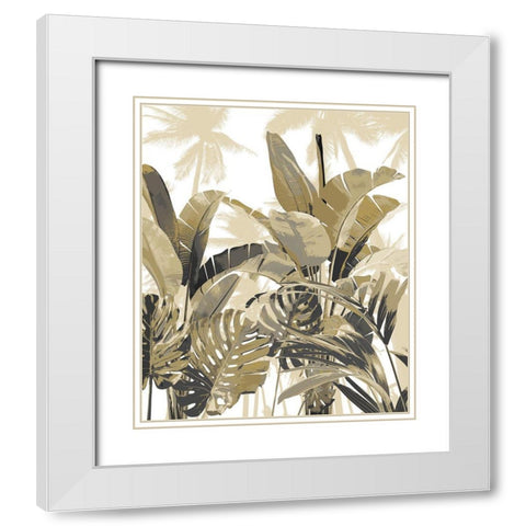 Palm Forest II White Modern Wood Framed Art Print with Double Matting by Blake, Madeline