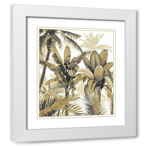Palm Forest I White Modern Wood Framed Art Print with Double Matting by Blake, Madeline