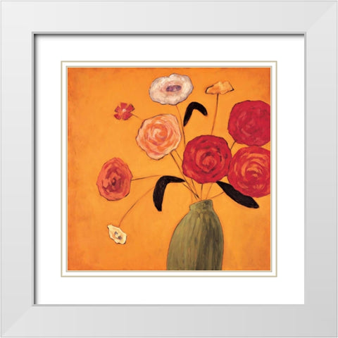 Mojo I White Modern Wood Framed Art Print with Double Matting by Olsen, Katy