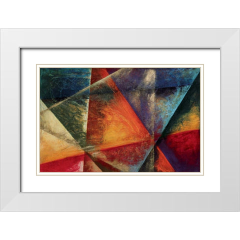 Sara I White Modern Wood Framed Art Print with Double Matting by Roberts, Kati