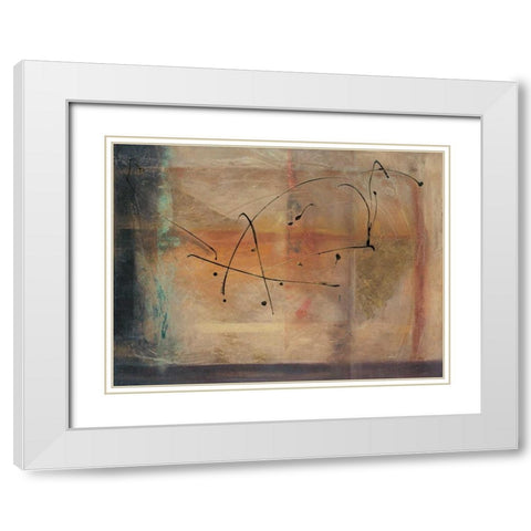 Cross Road I White Modern Wood Framed Art Print with Double Matting by Roberts, Kati