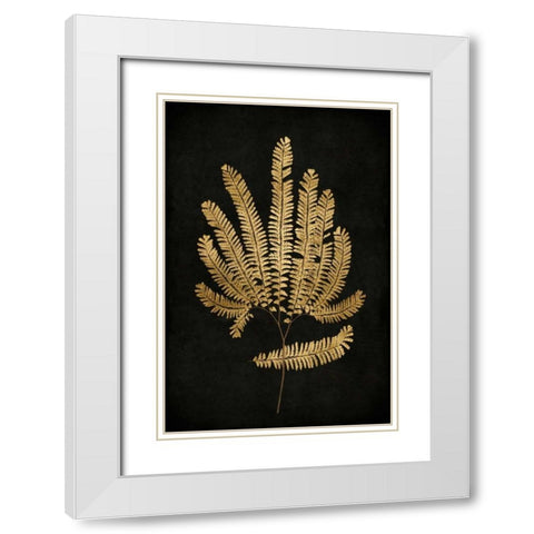 Golden Nature II White Modern Wood Framed Art Print with Double Matting by Bennett, Kate