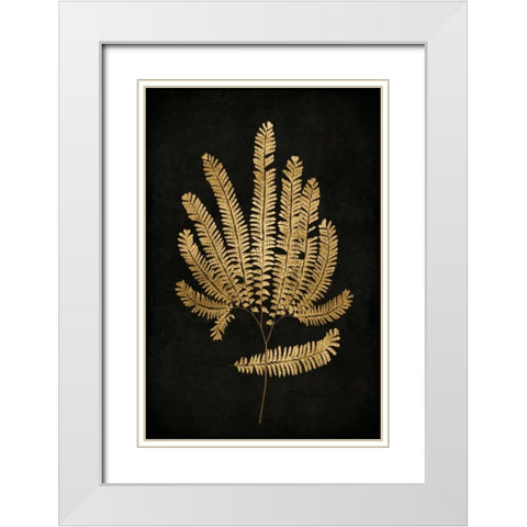 Golden Nature II White Modern Wood Framed Art Print with Double Matting by Bennett, Kate