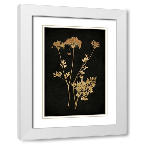 Golden Nature III White Modern Wood Framed Art Print with Double Matting by Bennett, Kate