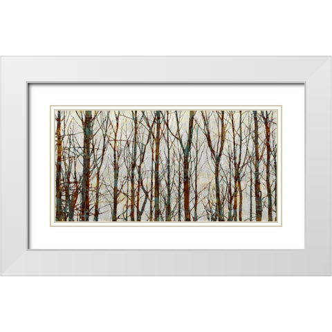 Into the Woods White Modern Wood Framed Art Print with Double Matting by Webster, Kyle