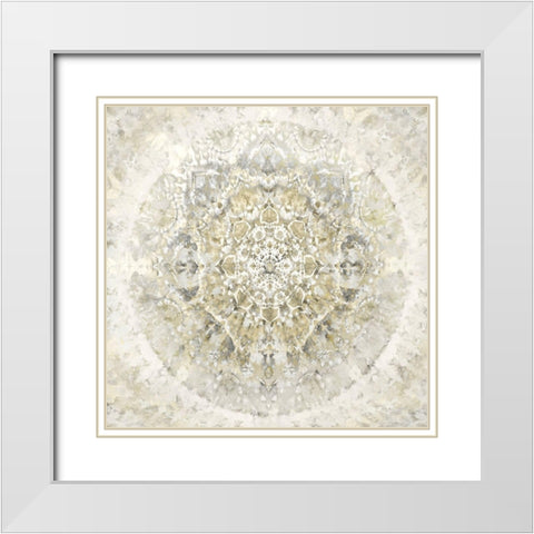 Tapestry Neutral White Modern Wood Framed Art Print with Double Matting by Kearns, Molly