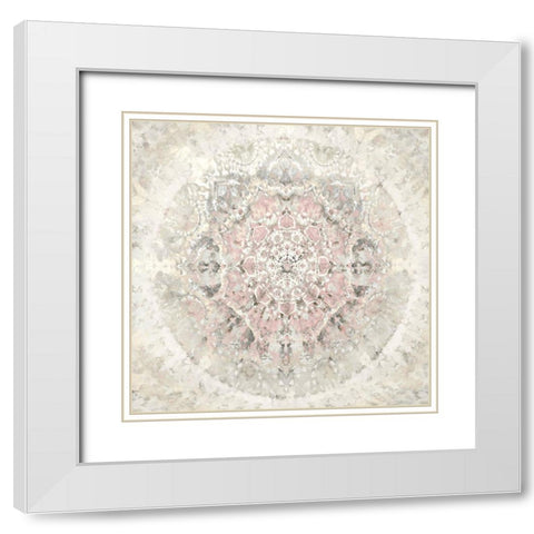 Tapestry with Pink White Modern Wood Framed Art Print with Double Matting by Kearns, Molly