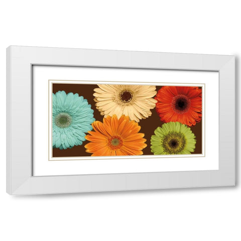 Daisys Friends White Modern Wood Framed Art Print with Double Matting by Blake, Lindsay