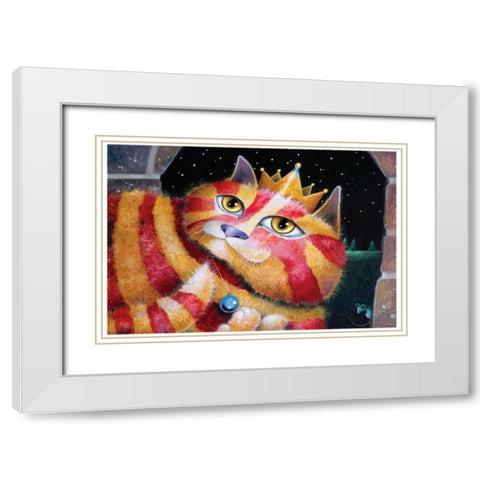 A Kings Dream White Modern Wood Framed Art Print with Double Matting by Seeley, Laura