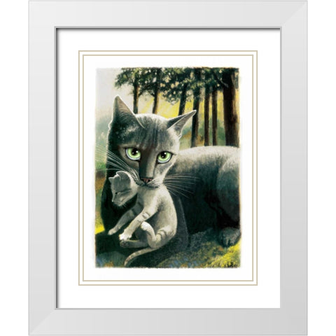 Brandy New Day White Modern Wood Framed Art Print with Double Matting by Seeley, Laura