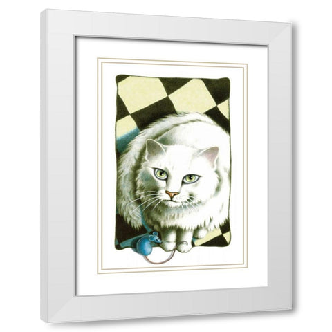 Choices (with Mouse) White Modern Wood Framed Art Print with Double Matting by Seeley, Laura