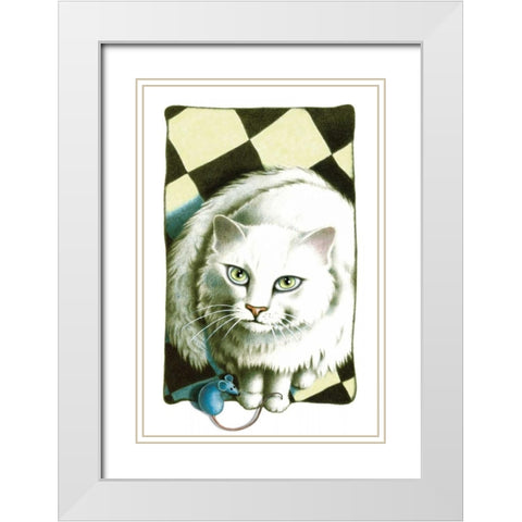 Choices (with Mouse) White Modern Wood Framed Art Print with Double Matting by Seeley, Laura