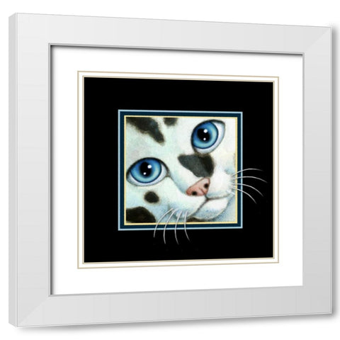 Cookies and Cream (Detail Blue White Modern Wood Framed Art Print with Double Matting by Seeley, Laura