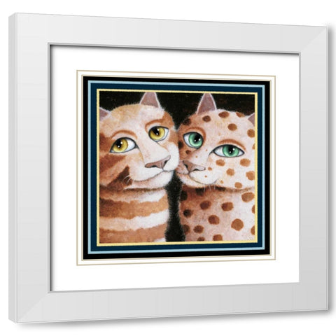 First Date (Detail) White Modern Wood Framed Art Print with Double Matting by Seeley, Laura